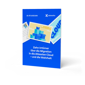 Atlassian und catworkx E-Paper: Zehn Irrtümer über die Migration in die Atlassian Cloud - und die Wahrheit