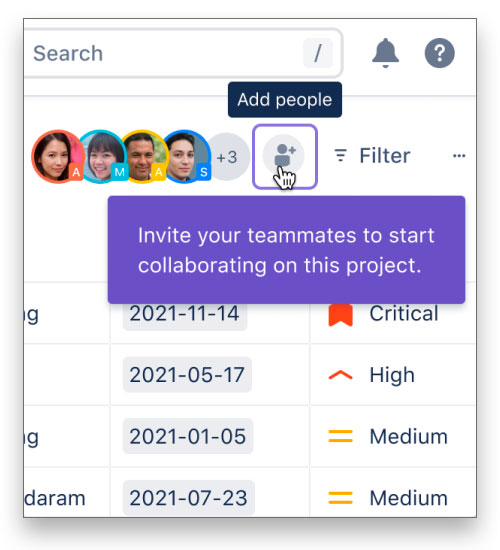 Einfach Teammitglieder hinzufügen mit Atlassian Jira Work Management