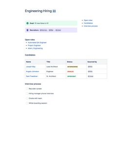 Engineering Hiring - mit Confluence Cloud den Recruitingprozess dokumentieren