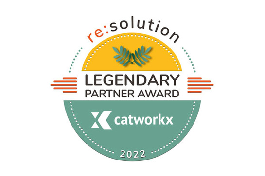 Legendary Partner Award 2022 von re:solution für catworkx