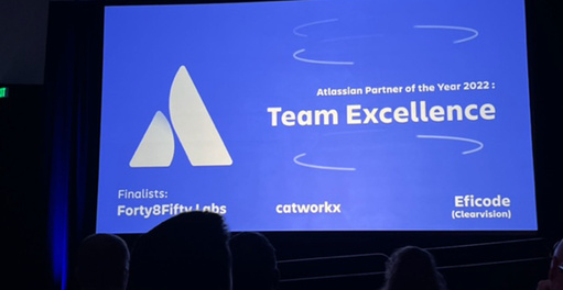 Atlassian Partner of the Year - Team Excellence - Atlassian Team'23 and the Winner is catworkx